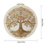 Tree of Life Embroidery Kit for Beginners – DIY Hand Embroidery Hoop Set