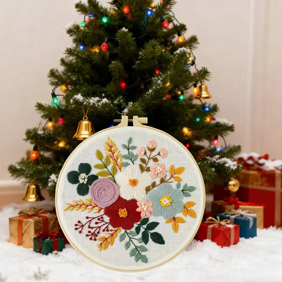 Floral Hand Embroidery Kit The Stichers Heavane