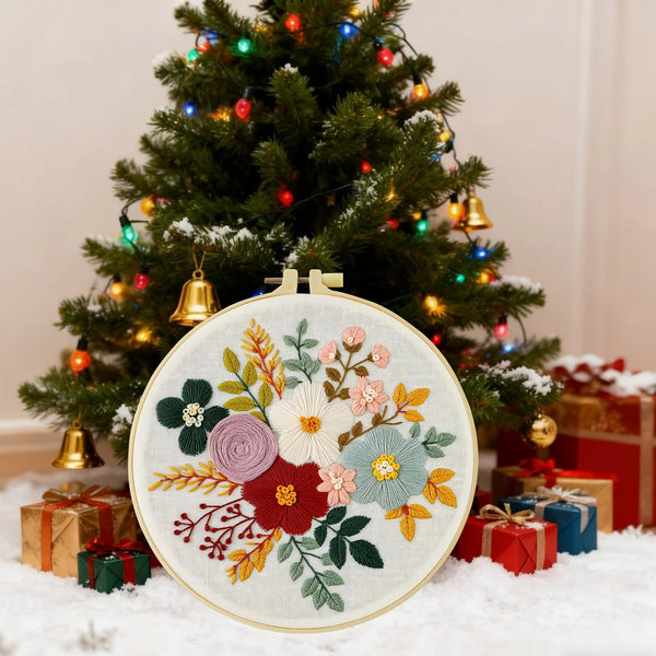 Floral Hand Embroidery Kit