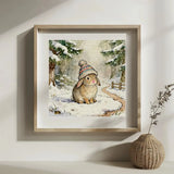 Winter Bunny in a Cozy Knit Hat Cross Stitch Kit 🐰❄️ Kits For Stitchers