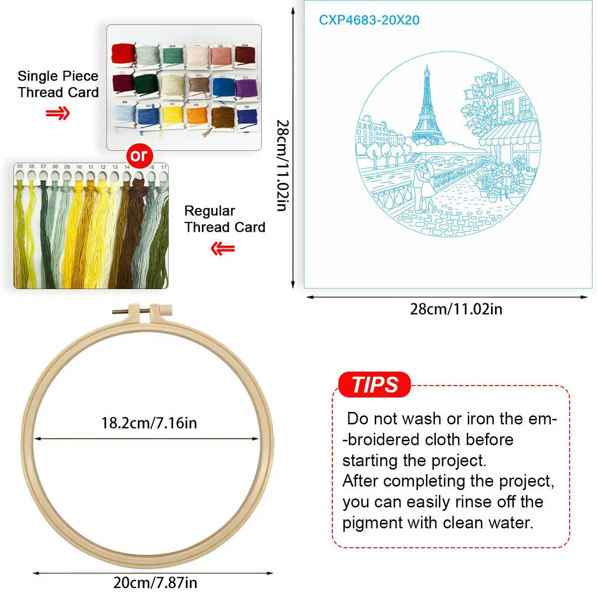 Paris Romance Embroidery Kit 🗼💐💕 Kits For Stitchers