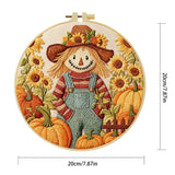 Lavender Field Embroidery DIY Kit – Beginner Floral Stitching Kit with Hoop & Pattern