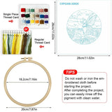 Moonlight Butterfly Fairy Embroidery Kit – Fantasy DIY Hand Embroidery Hoop Art Set Kits For Stitchers
