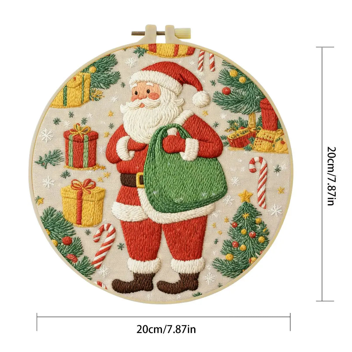 Santa Claus Christmas Embroidery Kit