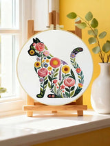 Flower Cat Embroidery Starter Kit