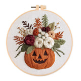 Spooky Floral Halloween Embroidery Kit – Set of 4