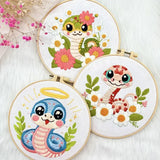 Snake Hand Embroidery Kit The Stichers Heavane