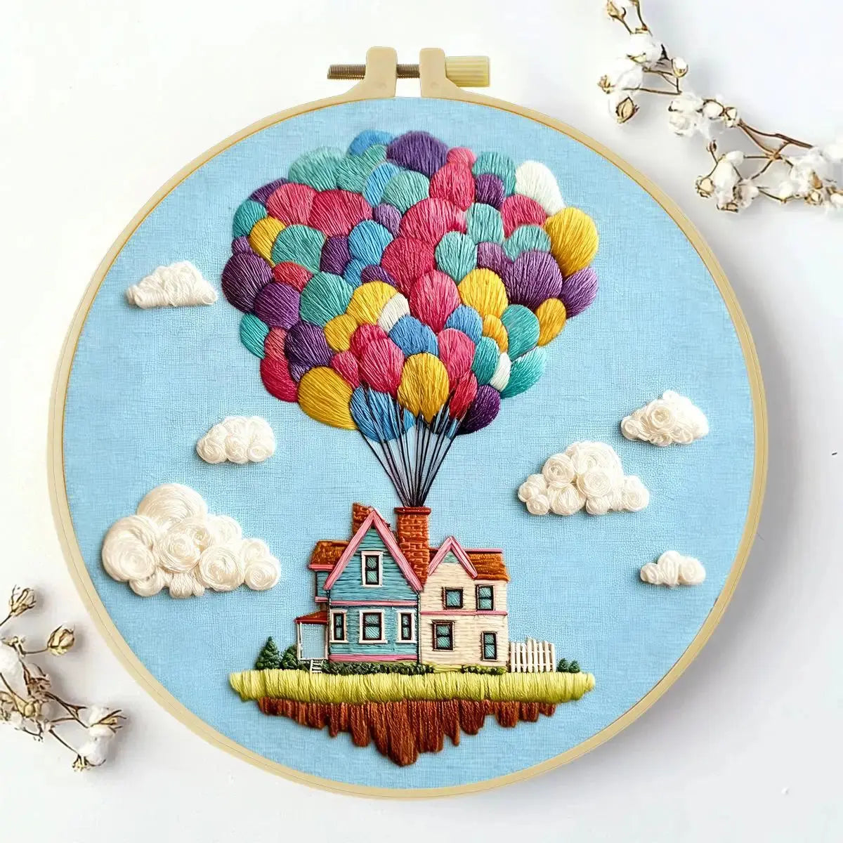 Up, Up & Home Embroidery Kit Kits For Stitchers
