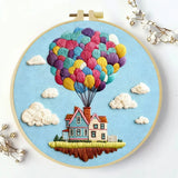 Up, Up & Home Embroidery Kit Kits For Stitchers