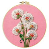 Dandelion Flower Embroidery Kit – DIY Botanical Hoop Art for Beginners & Nature Lovers Kits For Stitchers