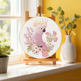 Blush Cockatoo Embroidery Kit Kits For Stitchers