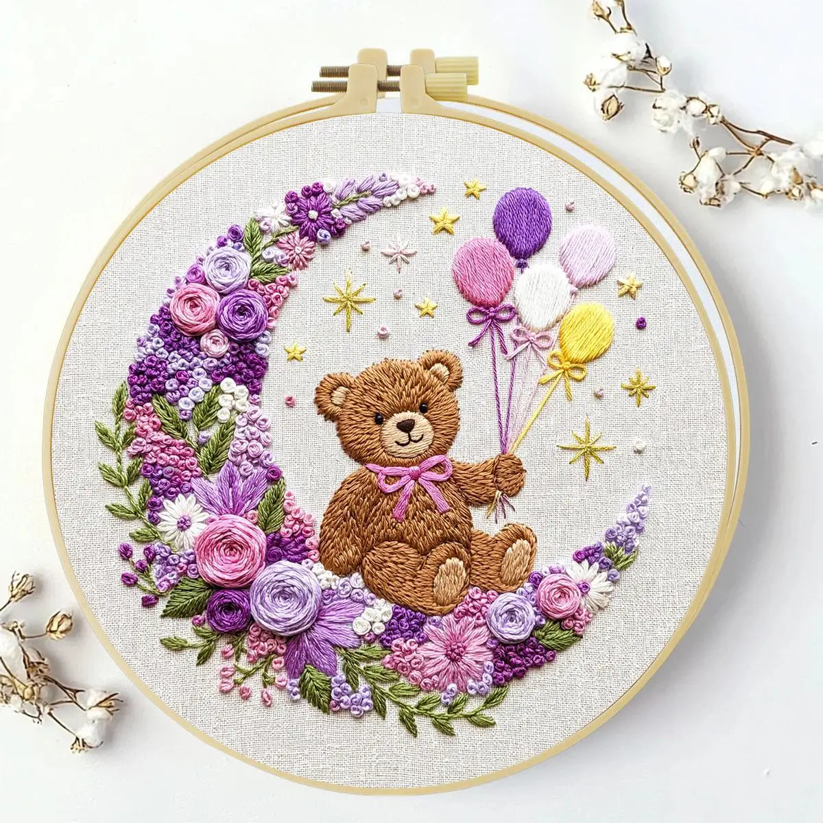 Moon Bear Embroidery Starter Kit