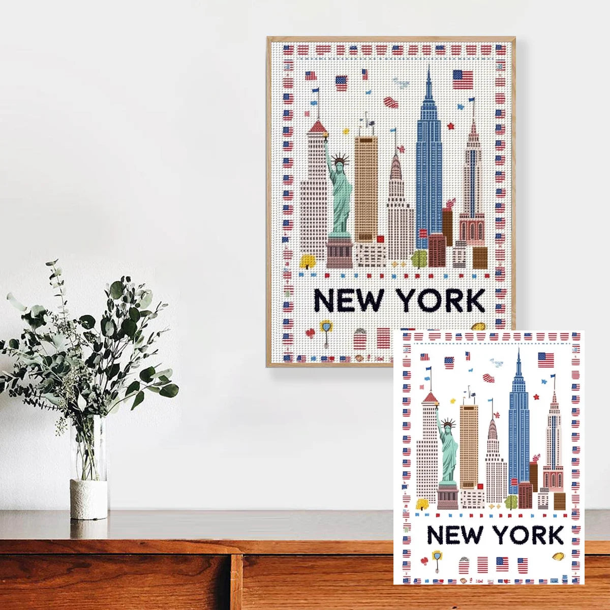 New York Skyline Cross Stitch Kit ๐ฝ๐๏ธ๐บ๐ธโจ