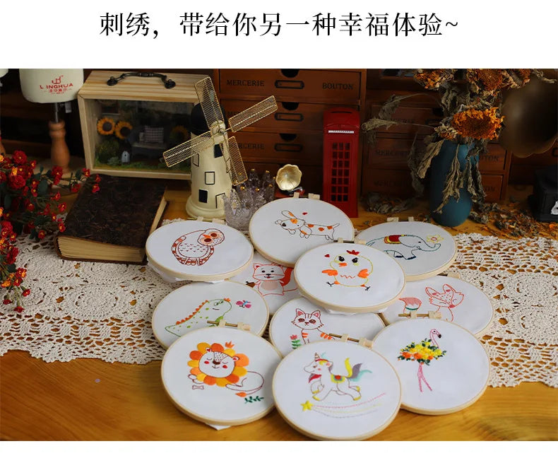 Animal Friends Beginner Embroidery Kit Kits For Stitchers