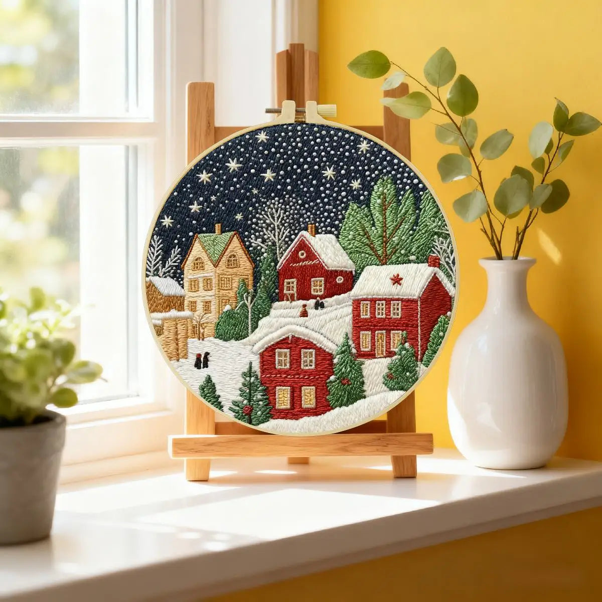 Christmas Town Embroidery Kit