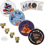 Spooky Halloween Embroidery Kit – Set of 4