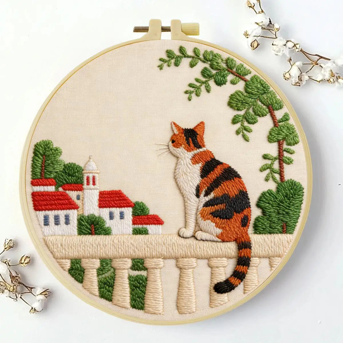 Free Little Cat Embroidery Starter Kit