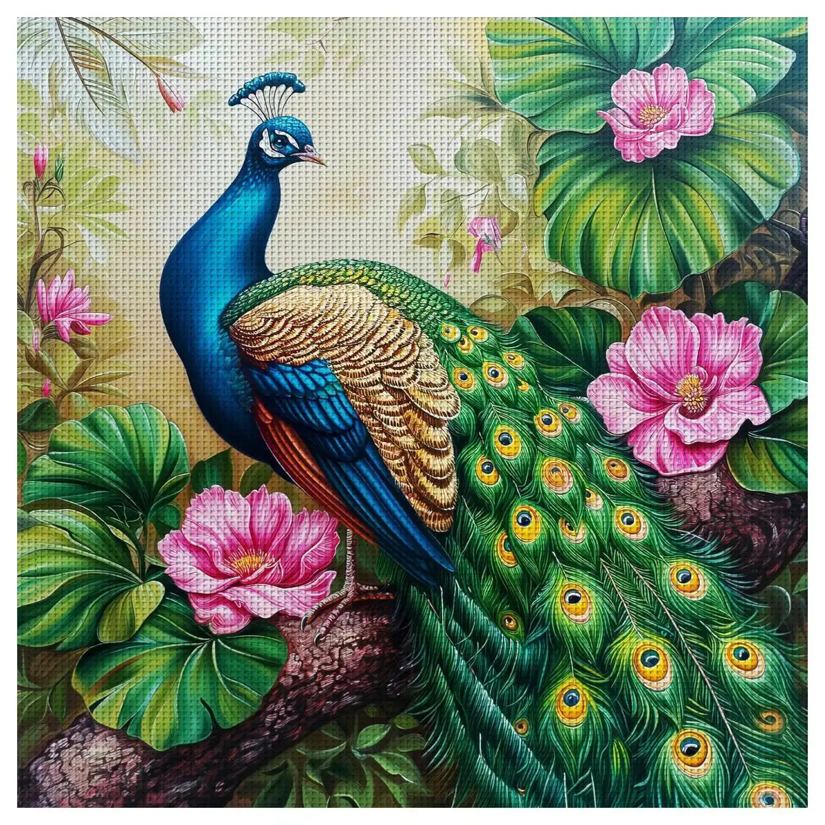 Majestic Peacock in Bloom Cross Stitch Kit 🦚🌸✨ Kits For Stitchers