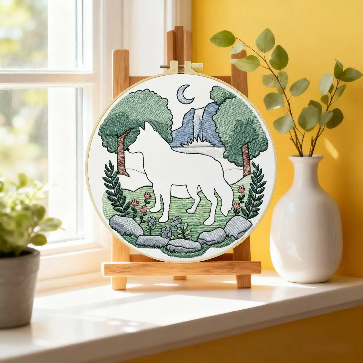 White Wolf Embroidery Starter Kit