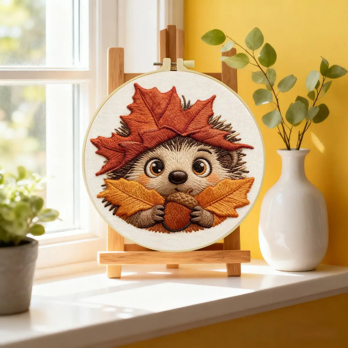 Hedgehog Embroidery Starter Kit