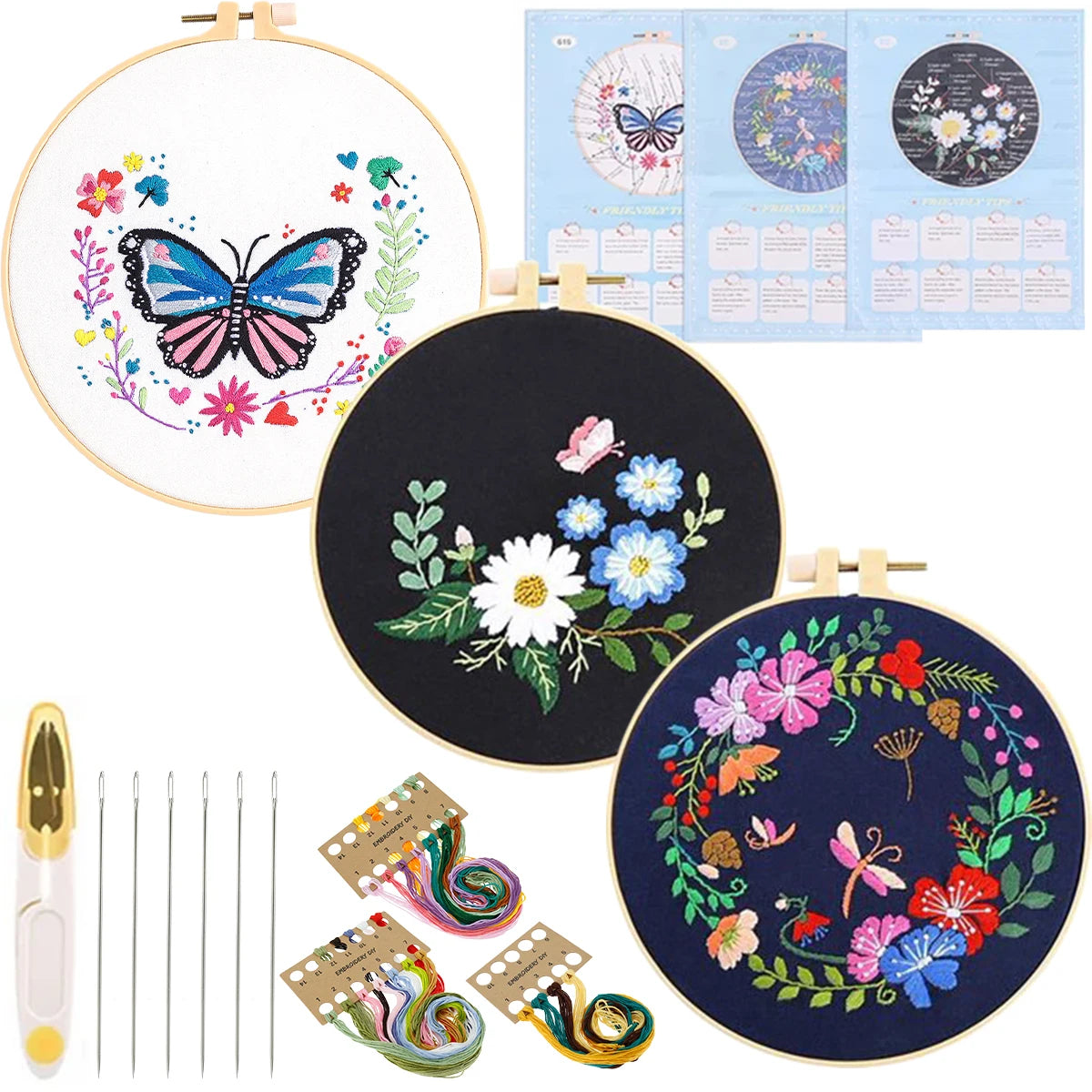 30-Stitch Beginner Embroidery Sampler Kit ⭐ Kits For Stitchers