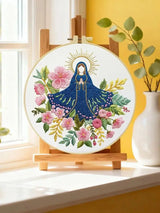Our Lady of Grace Floral Embroidery Kit Kits For Stitchers