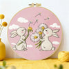 Two Rabbits Embroidery Kit