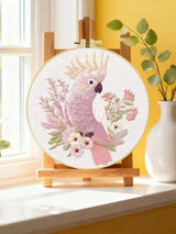 Blush Cockatoo Embroidery Kit Kits For Stitchers