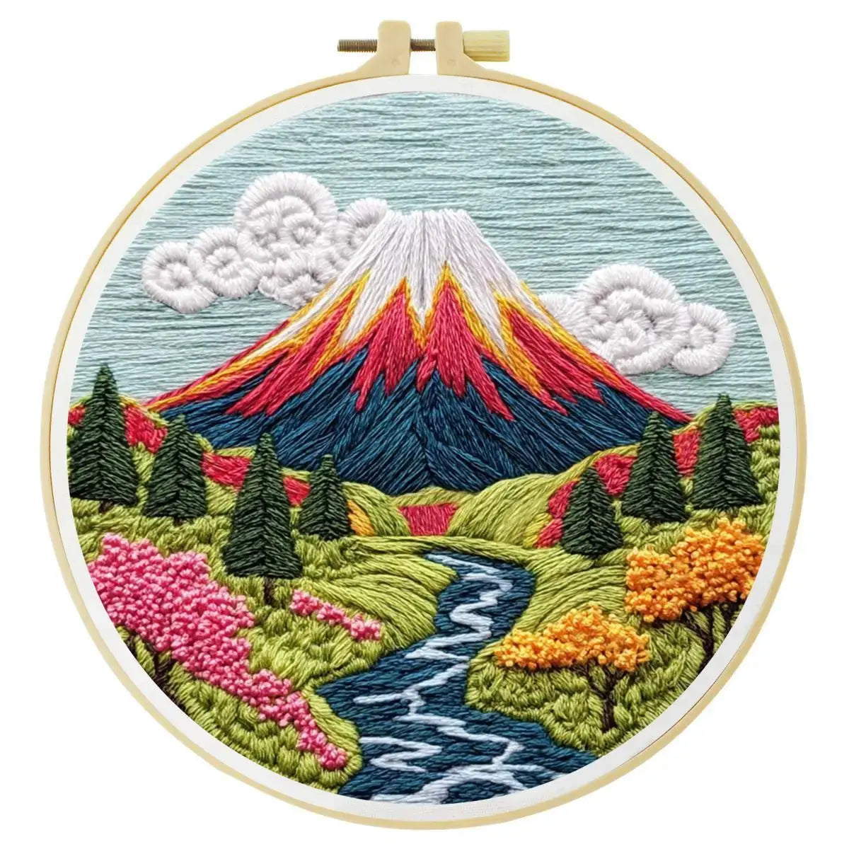 Mount Fuji Embroidery Kit Kits For Stitchers