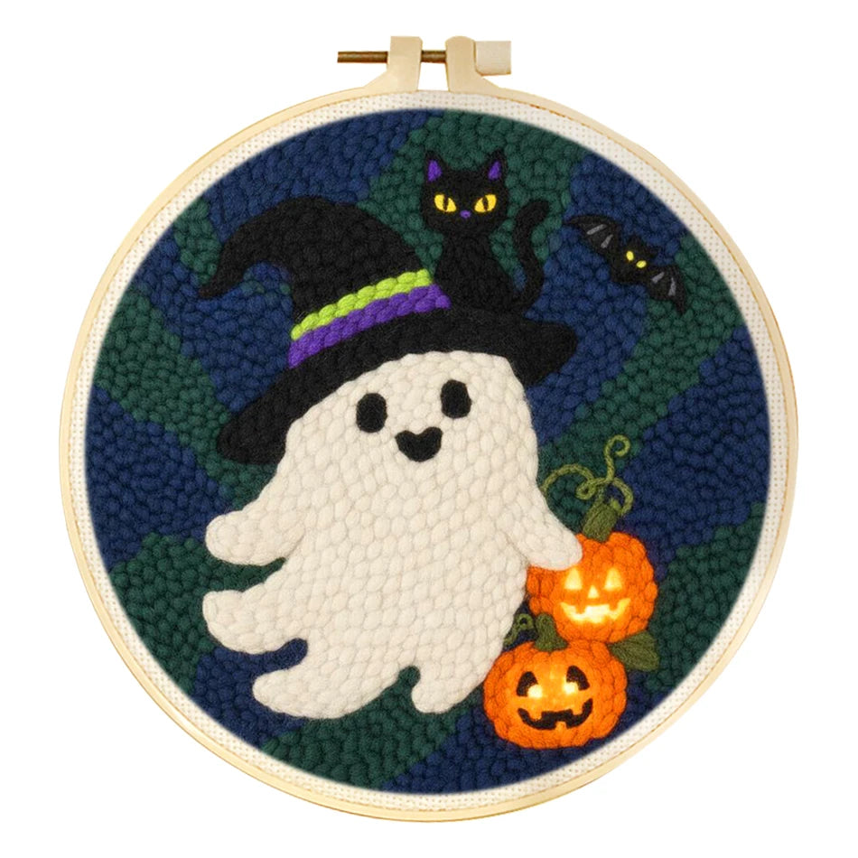 Cute Halloween Characters Embroidery Kit Collection – 6 Designs