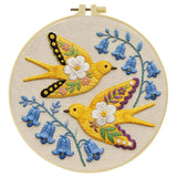 Floral Swallows Embroidery Kit ๐๏ธ๐ธ Kits For Stitchers