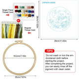 Moonlit Honey Bear Embroidery Kit – Cute Teddy Bear DIY Hand Embroidery Hoop Art Set Kits For Stitchers