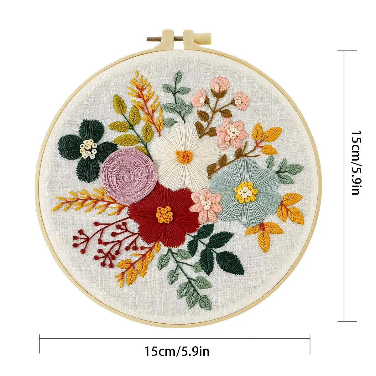 Floral Hand Embroidery Kit The Stichers Heavane