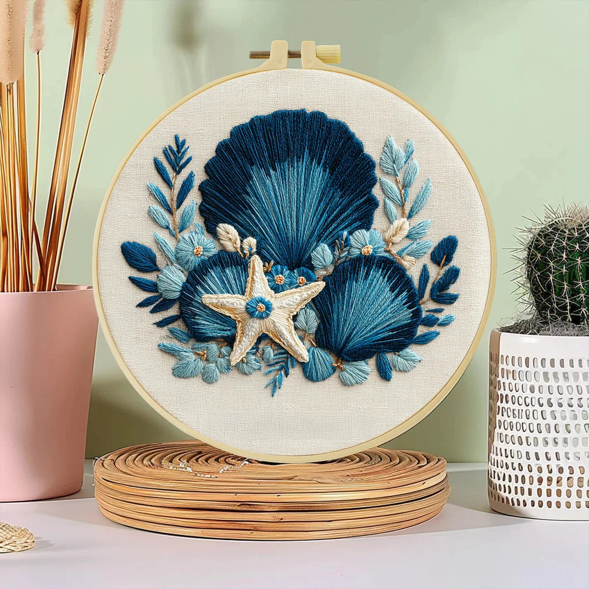 Seaside Shell Hand Embroidery Kit