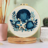Seaside Shell Hand Embroidery Kit The Stichers Heavane
