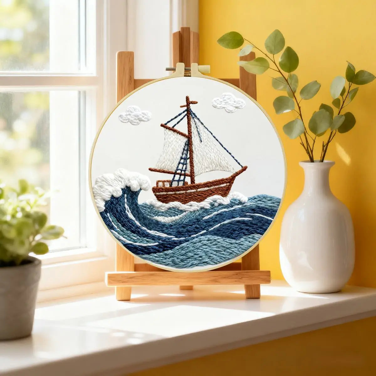 Sailboat Embroidery Kit