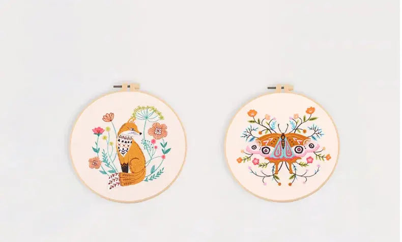 Woodland Animal Hand Embroidery Kit The Stichers Heavane