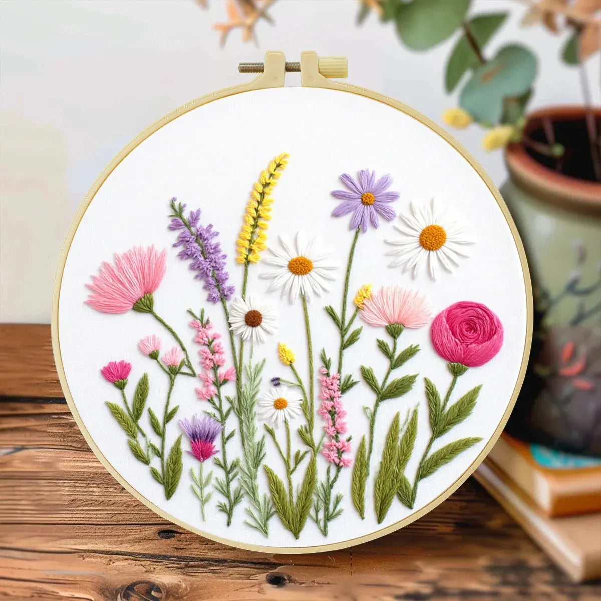 Wildflower Garden Hand Embroidery Kit The Stichers Heavane