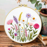 Wildflower Garden Hand Embroidery Kit The Stichers Heavane
