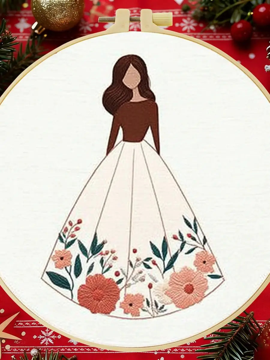 Elegant Lady Embroidery Starter Kit