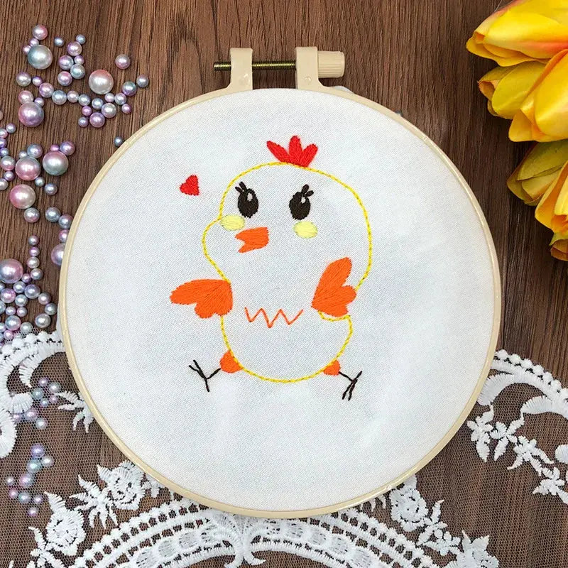 Animal Friends Beginner Embroidery Kit Kits For Stitchers
