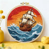 Vintage Sailing Ship Embroidery Kit Kits For Stitchers