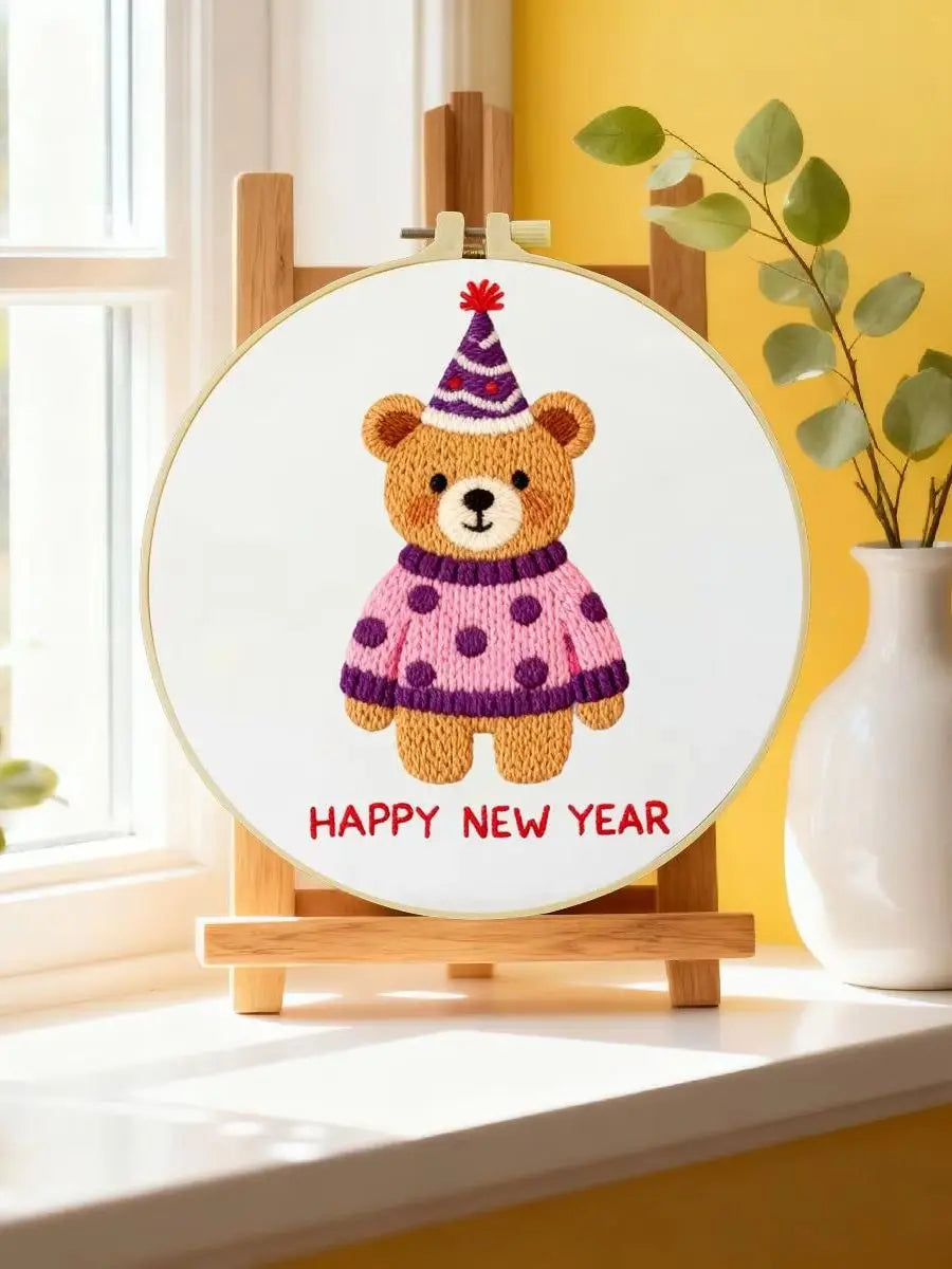 Sweater Bear Embroidery Kit