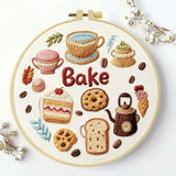 Cozy Bake & Coffee Embroidery Kit Kits For Stitchers