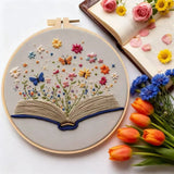 Blooming Book Hand Embroidery Kit The Stichers Heavane