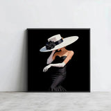 Midnight Elegance Cross Stitch Kit 🖤🤍👒✨ Kits For Stitchers