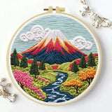 Mount Fuji Embroidery Kit Kits For Stitchers