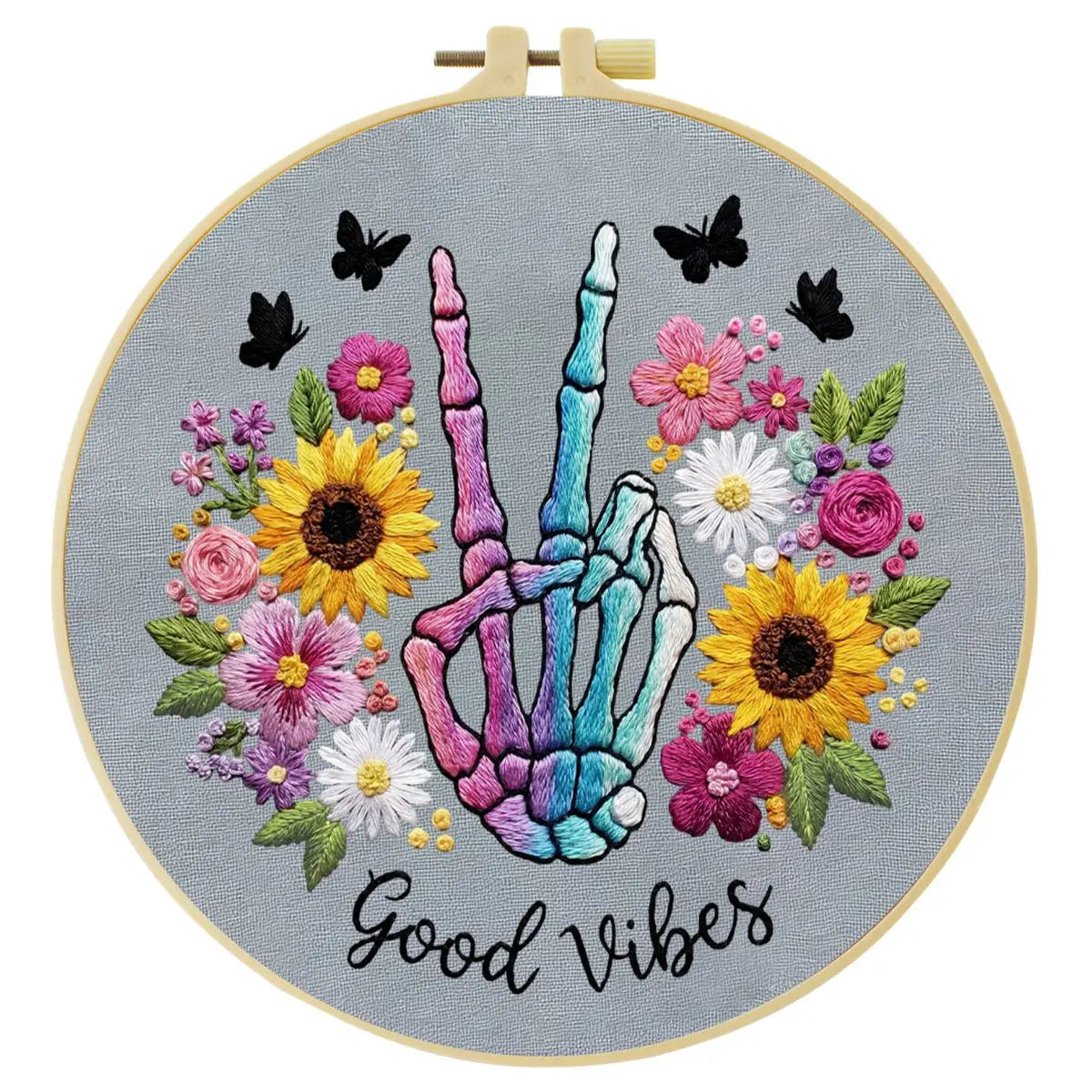 Skeleton Hand Embroidery Starter Kit