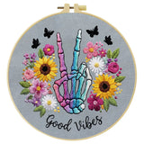 Skeleton Hand Embroidery Starter Kit
