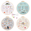 4-Piece Beginner Embroidery Stitch Sampler Kit Kits For Stitchers